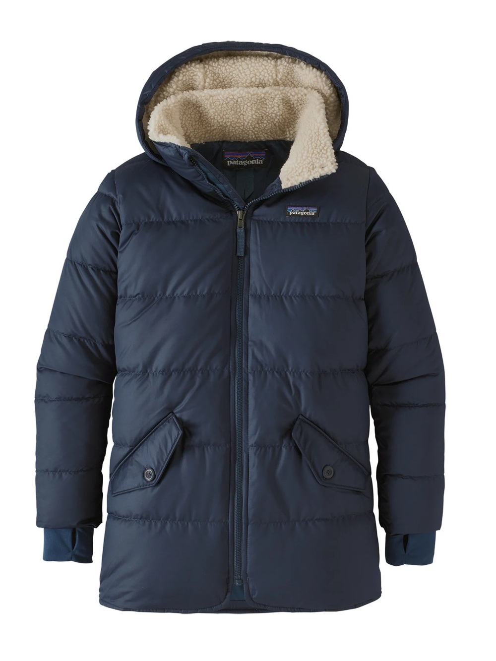 Patagonia Girls Down Parka Coat Size XS